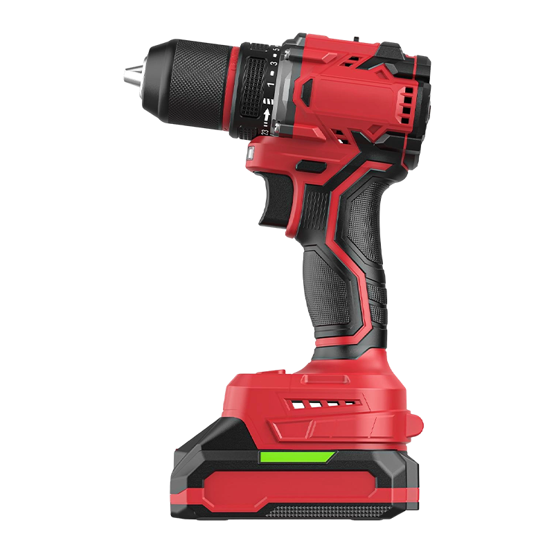 21 V kefe nélküli 10 mm-es kompakt fúró lítium-ion technológiával